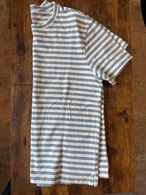 Light Blue & White Striped Tee